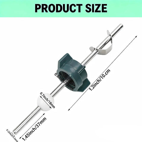 2 Pack Chrome Bathroom Sink Ball Drain Stopper Kit With Smooth Pivot Rods Straight Up Plug And Play Design For Zero Sweat Plumbing Repairs And Effortless Water Control, showing sizes and components.