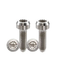 Beefed-Up Ultra Light Titanium Bolt M7x24.5mm With 1.0mm Pitch And 12 Point Spline Socket Forged Head For BBS Wheel Mods Gr5 Ti Fasteners Pack Of 4