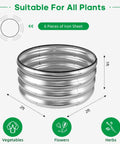 Raised Garden Bed Kit 2x2x1ft Galvanized Outdoor Planter Boxes With Easy Assembly For Vegetables, Fruits, And Flowers