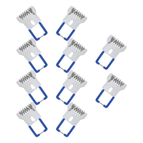 30 Pack Recessed Lighting Clips And Lamp Trim Springs For LED Panels, heavy duty iron clips with blue springs