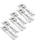 Heavy Duty 6 Piece Sectional Sofa Connectors Pro Grade Metal Couch Fasteners With Anti Slide Interlocking Brackets close-up view of metal fasteners.