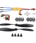A2212 1400KV Brushless Drone Motor With 30A ESC Kit For 2 3S LiPo Batteries including props and fixtures