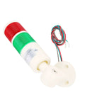 Rugged Industrial Safety Warning Light LED Beacon Foldable Caution Light for Warehouse and Construction Sites 24V 2W Two Layer Indicator