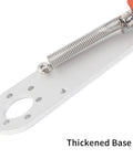 Adjustable Non Slip Aluminum Encoder Bracket For 38mm Encoders With 6mm Shaft showing thickened base with spring detail.