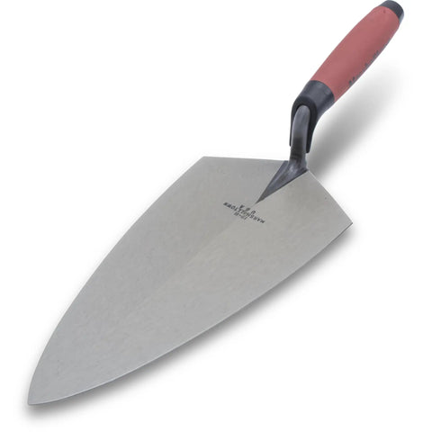Philadelphia Style Brick Trowel With DuraSoft Handle For Brickwork Blockwork And Stonework, 11 X 5 And A Half Inch, Pro Grade Masonry Tool