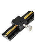 Premium Heavy Duty X Axis Dovetail Groove Fine Tuning Slide with precision knobs for smooth manual displacement.