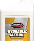 Johnsen's hydraulic jack oil bottle 32 oz, featuring anti-rust and anti-foam additives, ideal for lifting equipment and heavy-duty jacks.