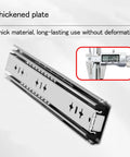 Heavy Duty Side Mount Drawer Slides Rock Solid Soft Close Tool Cabinet Glides Thick Cold Rolled Steel showing thickened plate design.