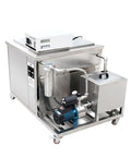 Heavy Duty Ultrasonic Cleaner With Digital Timer And Beefy Motor For Parts Washing Machine, 45L stainless steel design.