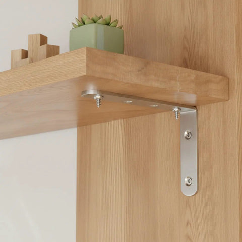 Heavy Duty Stainless Steel L Bracket Shelf Support For Furniture Reinforcement And Floating Shelves Rugged Corner Brace