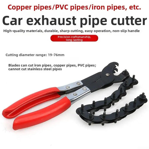 Beast Of A Heavy Duty Pipe Cutter Tool For Copper Aluminum PVC And Iron Pipes With Wide Cutting Range 19Mm To 76Mm And Efficient Blade Design Plus Non Slip Handle For Easy Smooth And Rust Resistant Cuts, pipe cutter with red handles