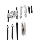 Heavy Duty 9 Piece Bearing Puller Set With Steel Separator Tool Kit Removes Wheel Hubs Axles And Pinions on white background