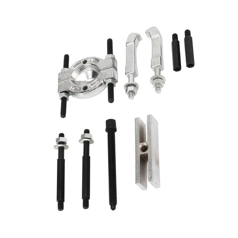 Heavy Duty 9 Piece Bearing Puller Set With Steel Separator Tool Kit Removes Wheel Hubs Axles And Pinions on white background