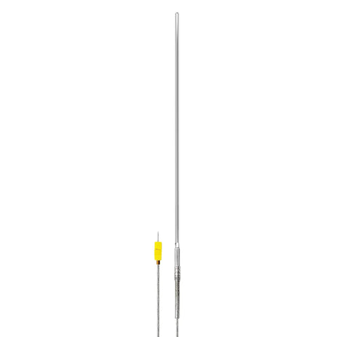 K Type Inconel 600 Flexible Thermocouple Temperature Probe 3.2 mm Diameter 300 mm Length Ungrounded Built Tough Temp Sensor