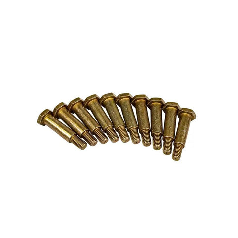 Heavy Duty Shoulder Screw For Lawn Tractor And Riding Mower Repair Genuine Oem Replacement Fits Murray Troy Bilt Craftsman - 10 screws in gold finish