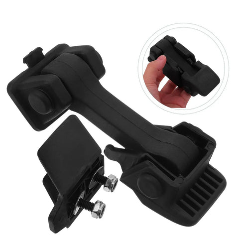 Heavy Duty Rubber Toggle Latch Buckle For Cabinet And Motorcycle Trunk, M6 And M8 Size Fits Perfectly, black durable design with screws.