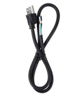 3 Foot 16 AWG 3 Wire Appliance And Power Tool Cord With U Ground NEMA 5-15 For Outdoor Use SJTW Weather Resistant Workhorse Cord