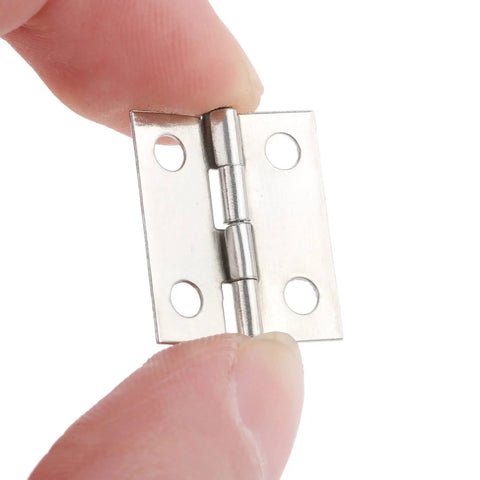 Antique Style Mini Door And Cabinet Hinges With Screws For Jewelry Boxes, Wooden Boxes, Luggage And Furniture Trim, 2-inch metal hinge