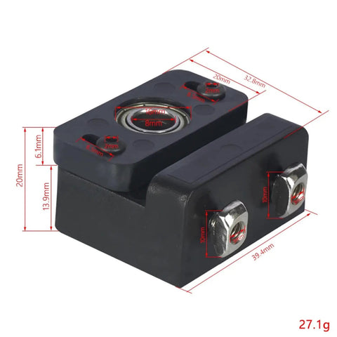 T8 Leadscrew Fixing Blocks Top Mount For 3D Printer Z Axis Bearings CR 10 CR 10S Ender Z Rod Holder Made From POM Material