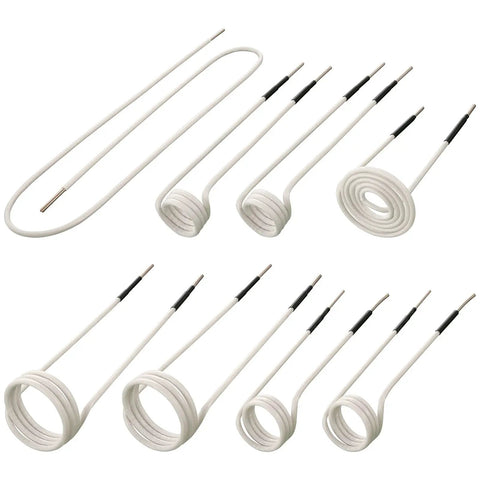 8 Piece Induction Coil Kit For Induction Heaters With Varying Coil Lengths, Heat Resistant, Flexible And Long Lasting, Includes Coils
