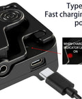 Close-up of Type C fast charging port on Badass Bicycle Laser Calibrator And Saddle Positioner Bike Tool.