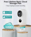 Wireless Outdoor Security Cameras With Magnetic Mount No Drill Installation, No Wires, 2K Battery Powered, cloud storage offer displayed.
