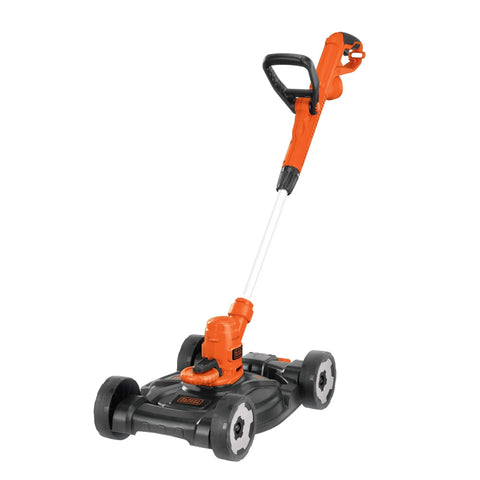 3-In-1 Electric Lawn Mower, Trimmer And Edger With 6.5 Amp Motor, 12 Inch Cutting Width, corded power, side view
