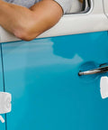 Heavy Duty Rv Door Catch Keeps Enclosed Trailer And Camper Entry Secure With Easy Install Sturdy Locking Mechanism Plastic Holder for vehicle access.