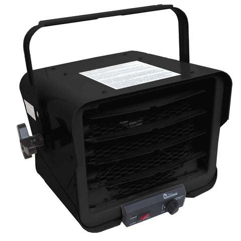 Rugged Heavy Duty 240 Volt Hardwired Commercial Shop And Garage Heater Cranking 3000 To 6000 Watts To Blast Serious Heat Into Your Workspace Fast.