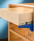 Drawer Slide Installation Jig And Brackets For Cabinets Universal Side Mount And Ball Bearing Slides Pro Grade Setup Tool in use