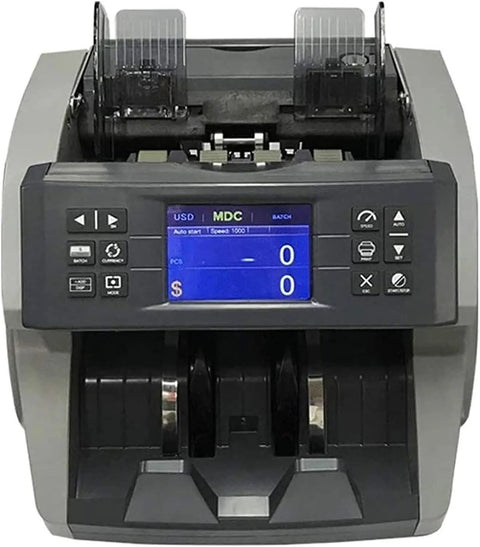 No Sweat Money Counter Machine With Legit Counterfeit Bill Detector And Mixed Value Sorting for cash counting.