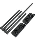 Quick-Release Aluminum Camp Table Legs With Telescoping Design And Stable Feet For On-The-Go Backpacking, Foldable, Lightweight
