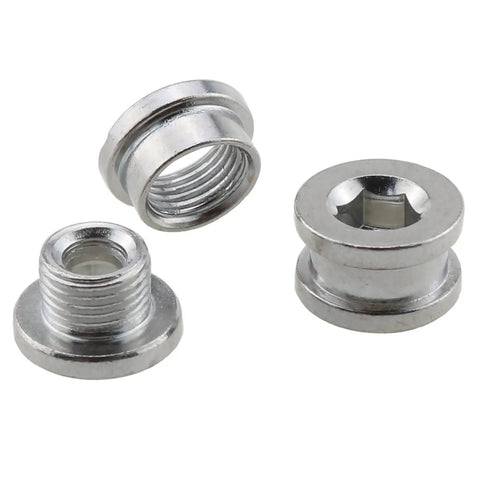 Close-up of bolts from Two Pack Aluminum Alloy Rear Derailleur Hangers For Mountain And Road Bikes Go-To Universal Transmission Rack Guard Durable Wear Resistant Easy To Install Replacement Part