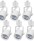Arcfox Slick H Type LED Track Light Head 9W 3000K Warm White ETL Dimmable Track Lighting With Multi Adjustable Angles 6 Pack