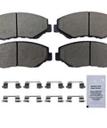 D914 Front Ceramic Brake Pads Kit 4 Piece Street Ready Braking Power For Acura ILX 2013 2015 And Honda Accord 2003 2017