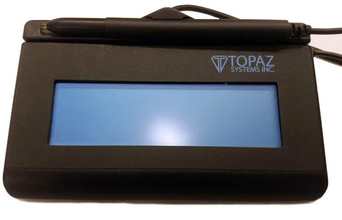 Rock Solid Signature Pad Featuring Legit Biometric Capture And Smooth Virtual Serial USB Hookup Hella Portable For Secure Document Signing On The Go With Customizable LCD Screen And Durable Writing Surface Renewed with stylus pen on top.