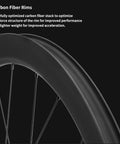Carbon Fiber Road Wheelset Pro Grade 700C Center Lock Disc Brake Thru Axle 100 And 142mm Front And Rear Ultralight 60mm Rim