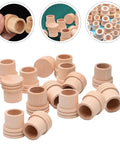 Top Shelf Wood Moxa Fire Extinguisher For 1.8Cm Sticks Comes In A 20 Pack Smooth Operator Ash Catcher Roller Snuffer Design, wooden snuffers arranged.