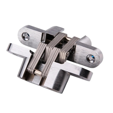 Heavy Duty 304 Stainless Steel Hidden Door Hinges Zero Visible Seams sleek concealed folding hardware, 34 x 140 mm.
