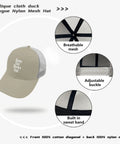 Apricot Low Profile Trucker Hat For Men And Women Breathable Cotton Cap With Six Air Holes Lightweight All Day Comfort Casual Outdoor Style