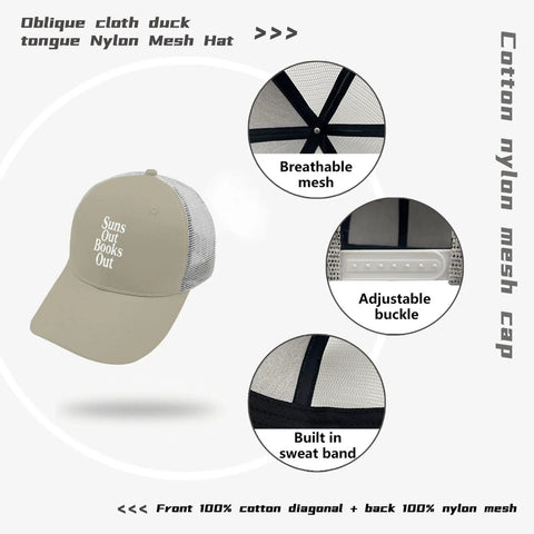 Apricot Low Profile Trucker Hat For Men And Women Breathable Cotton Cap With Six Air Holes Lightweight All Day Comfort Casual Outdoor Style