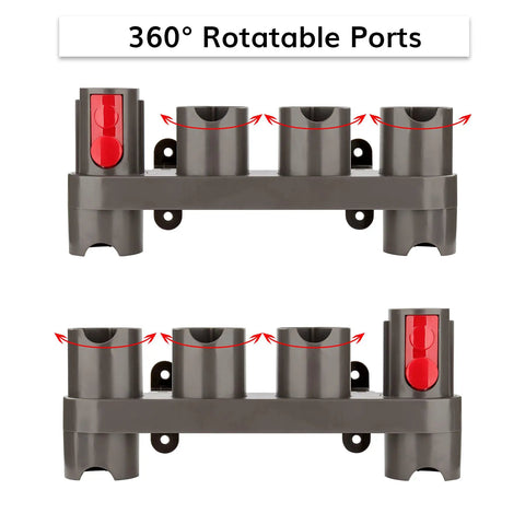 Dyson Vacuum Docking Station Organizer Kit With 2 Pack Attachment Holder And 10 Storage Adapters For Gen5 G5 V15 V12 V11 V10 V8 V7 SV10 SV11 Cleaners, Handy Quick-Grab Accessories Rack For Easy Storage