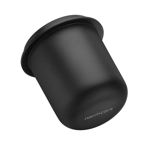 58mm Espresso Dosing Cup For Single Doses, Nonstick 304 Stainless Steel Tall Version, Wide Mouth Fits 58mm Portafilter in black