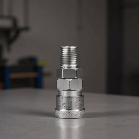 Leakproof Threaded Pneumatic Releases Coupler for Smooth Airflow and Quick Connect Air Tool Fittings High Quality Pneumatic Components for Reliable Tool Free Setup, metal threaded connector