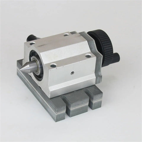 Dead Simple Setup Cnc Rotary Axis Upgrade Fourth A Axis Mounting Kit Utilizing Nema23 Stepper Motor With Rock Solid Three Jaw Chuck For Rapid Woodworking Mill Workflow, showing CNC rotor assembly with metal base.