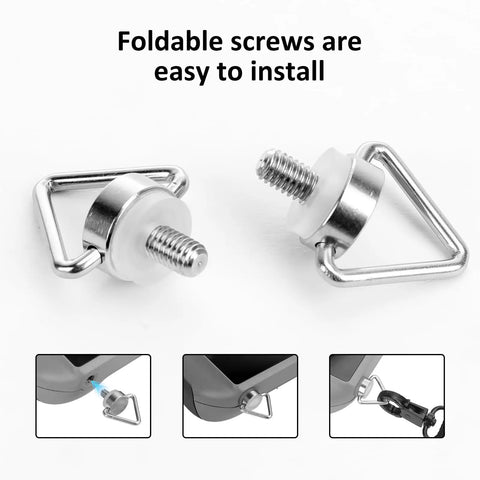 Foldable screws for DJI Remote Controller Lanyard Dual Leather Neck Strap For RC Pro RC Plus RC 2 Mini 4 Pro Mini 3 Mavic 3 Air 3S And DJI Flip