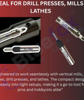 Spring Center Tap Guide Tool Set Of 2 for drill presses, lathes, milling machines, alloy steel with adjustable tension