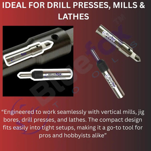 Spring Center Tap Guide Tool Set Of 2 for drill presses, lathes, milling machines, alloy steel with adjustable tension