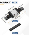 MGN7 50mm Linear Slide Rail Kit With MGN7C Carriage Block For Mini Engraving CNC Machines And 3D Printers Black Smooth Precision Linear Motion Guideway With Durable Steel Rails And Easy Installation Plug And Play, 50x7x4.8mm rail