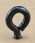 Heavy Duty Black Carbon Steel Eye Bolts Set Of 12 With Nuts And Washers One Quarter Inch By One Inch Hook And Shoulder Lifting Ring